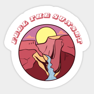 Desert ' Feel the Sunset Sticker